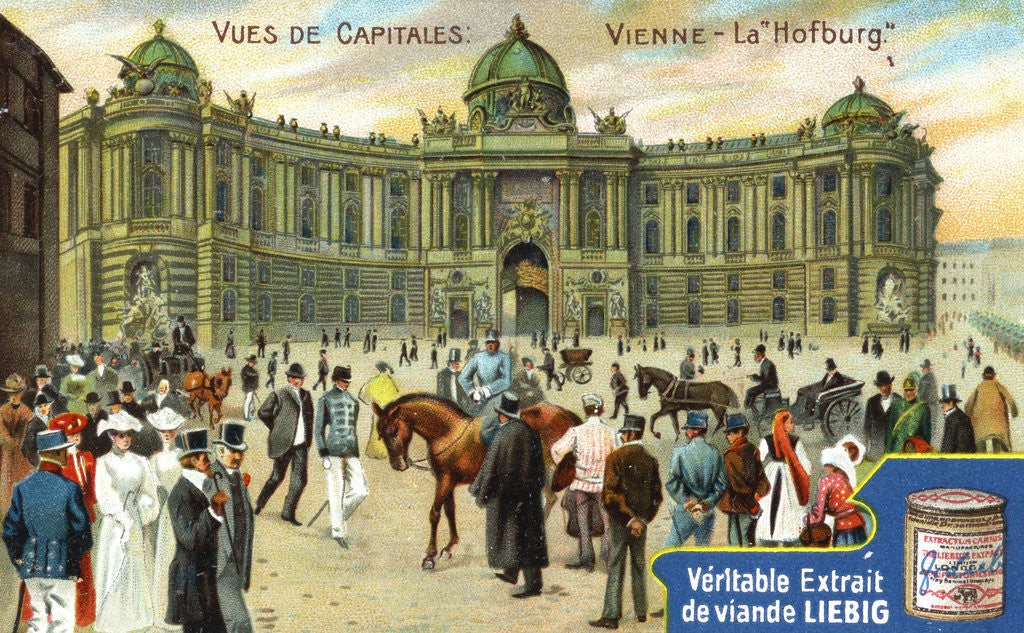 Detail of Views of Capitals: The Hofburg, Vienna by Anonymous