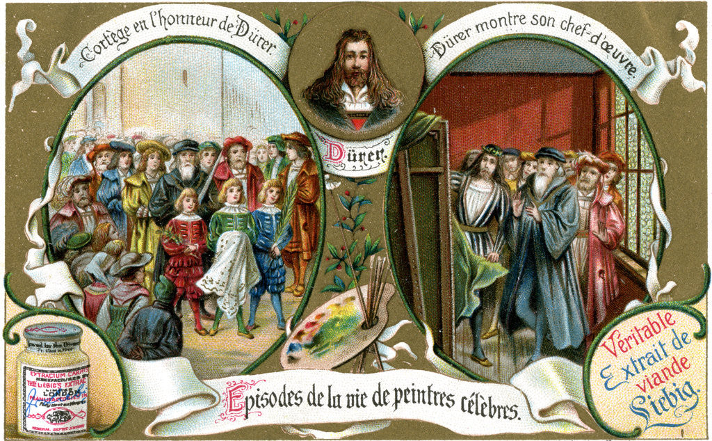 Detail of Episodes of the Life of Famous Painters: Durer by Anonymous