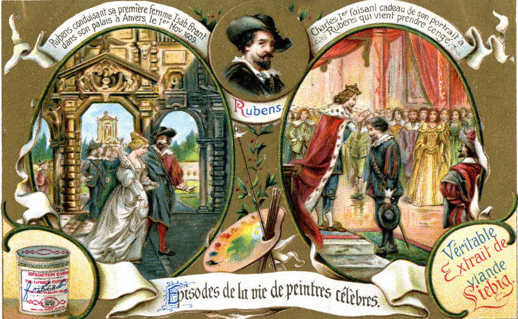 Detail of Episodes of the Life of Famous Painters: Rubens by Anonymous