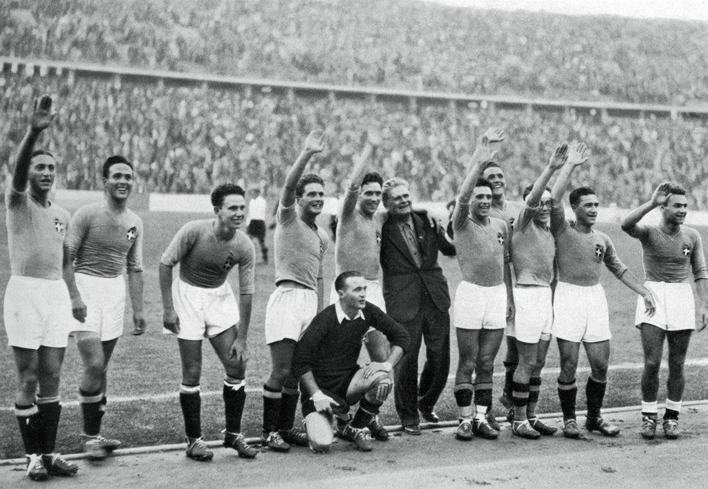 Detail of Italian national football team, Berlin Olympics by Anonymous
