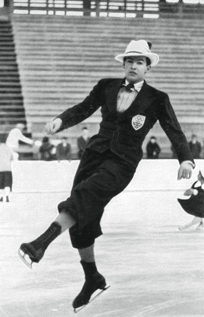 Detail of Jack Dunn, British figure skater, Winter Olympics, Garmisch-Partenkirchen, Germany by Anonymous