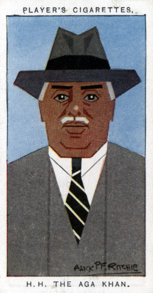 Detail of Aga Khan III (Mohammed Shah), Leader of the Ismailis by Alick P F Ritchie