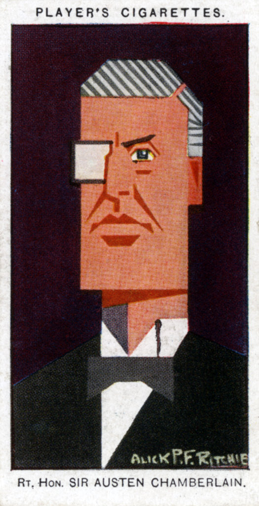 Detail of Austen Chamberlain, British politician by Alick P F Ritchie