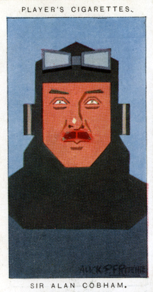 Detail of Sir Alan Cobham, British pioneer aviator by Alick P F Ritchie