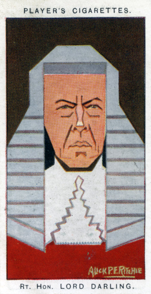 Detail of Charles John Darling, 1st Baron Darling, British judge by Alick P F Ritchie