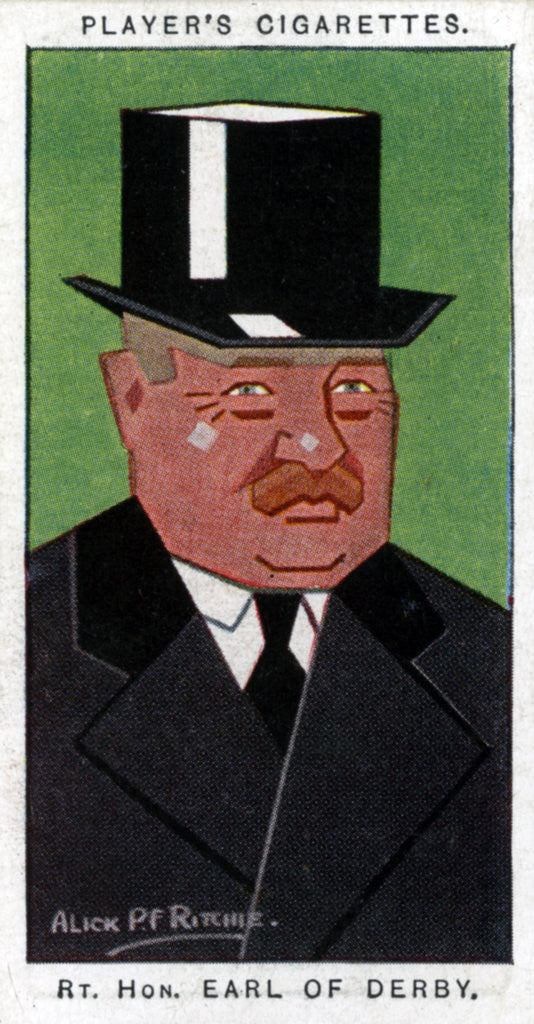 Detail of Edward George Villiers Stanley, 17th Earl of Derby by Alick P F Ritchie