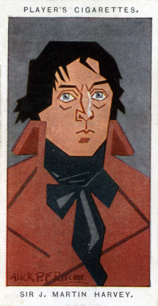 Detail of Sir John Martin-Harvey, British actor and theatre manager by Alick P F Ritchie