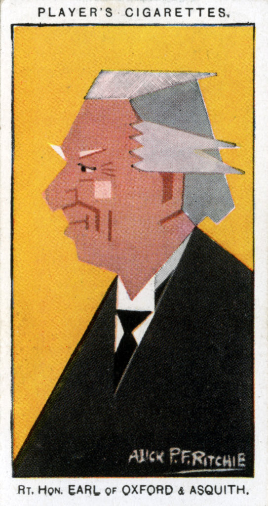 Detail of Herbert Henry Asquith, 1st Earl of Oxford and Asquith, British Prime Minister by Alick P F Ritchie