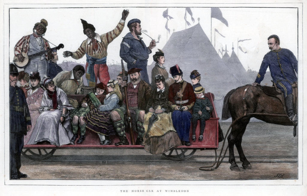 Detail of The Horse Car at Wimbledon by Anonymous