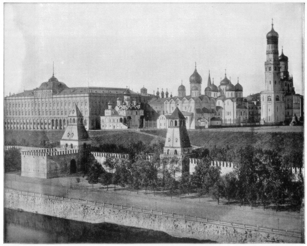 Detail of The Kremlin, Moscow by John L Stoddard