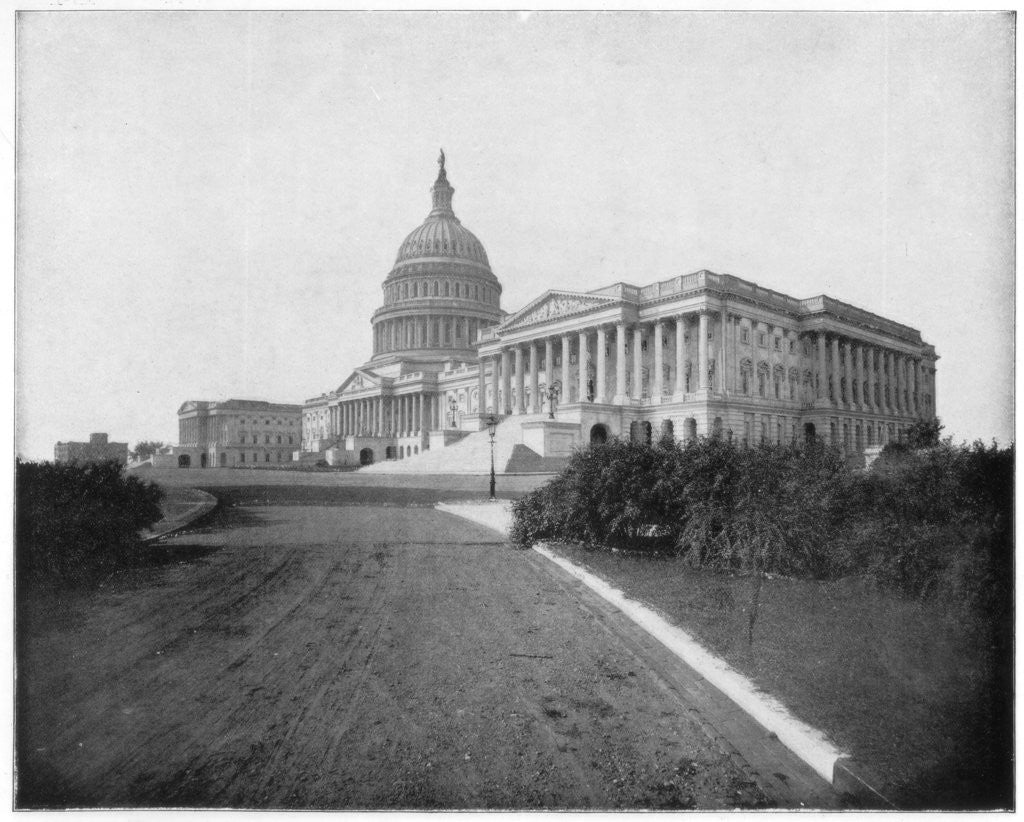 Detail of The Capitol, Washington DC by John L Stoddard