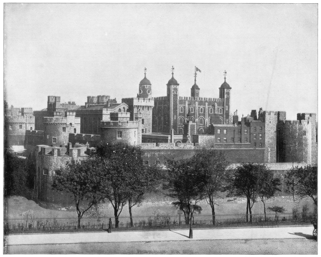 Detail of The Tower of London, England by John L Stoddard