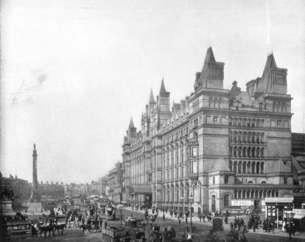 Detail of Lime Street, Liverpool, England by John L Stoddard
