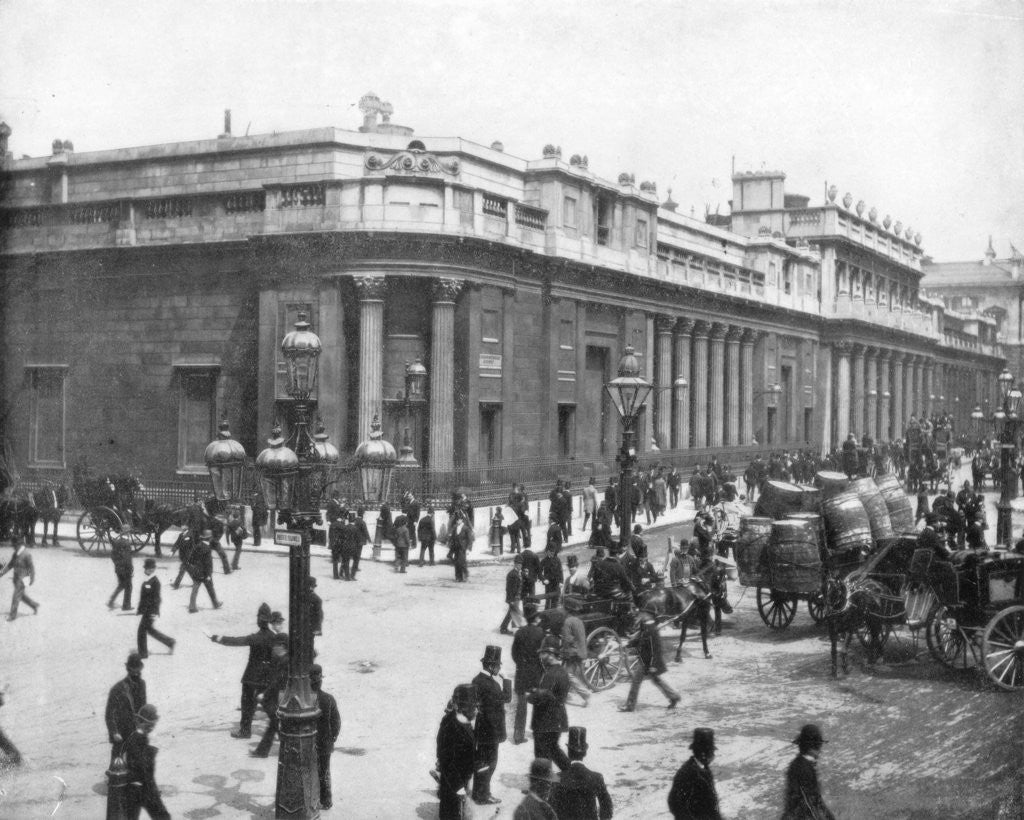 Detail of The Bank of England, London by John L Stoddard