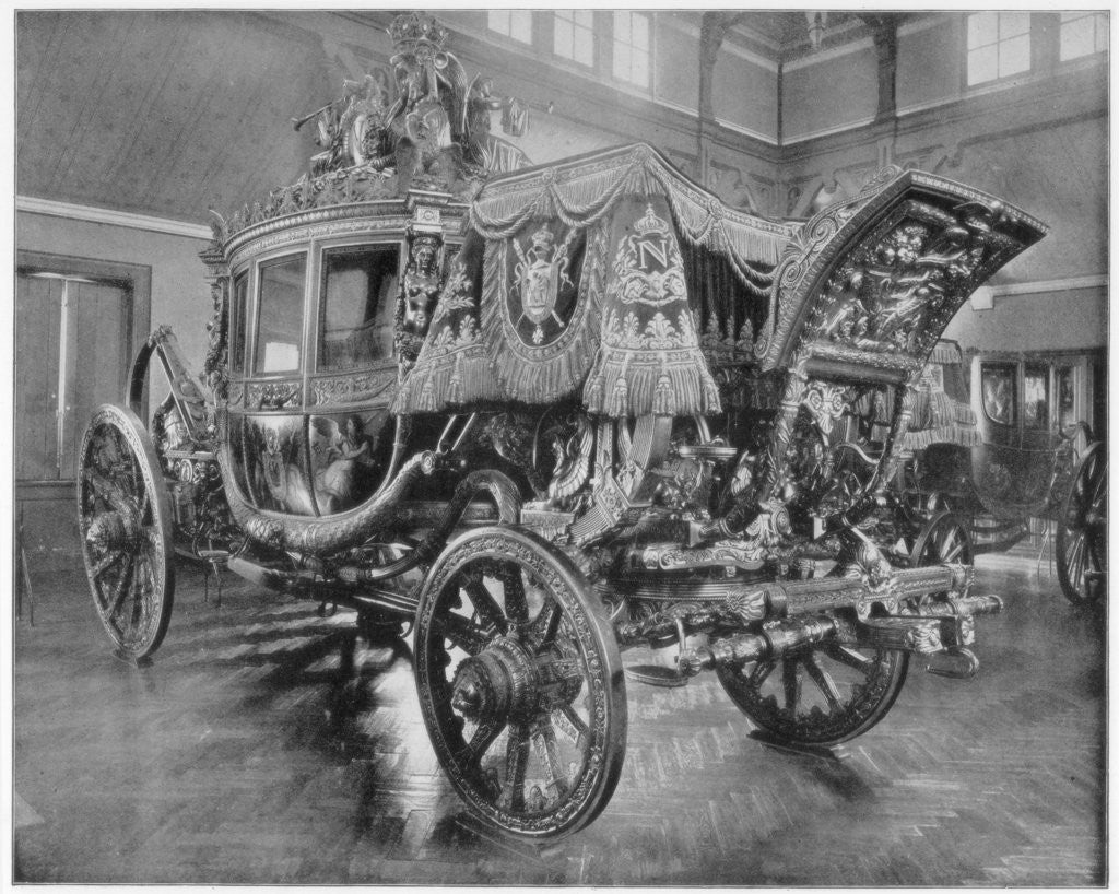 Detail of Napoleon's carriage, Versailles by John L Stoddard