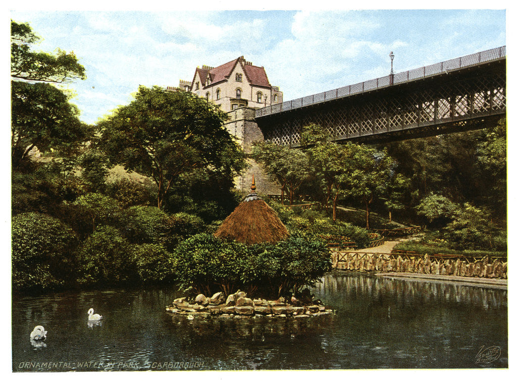 Detail of Ornamental Water in Park, Scarborough by Liversidge