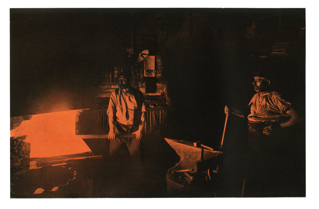 Detail of The Smithy by Waldemar Titzenthaler