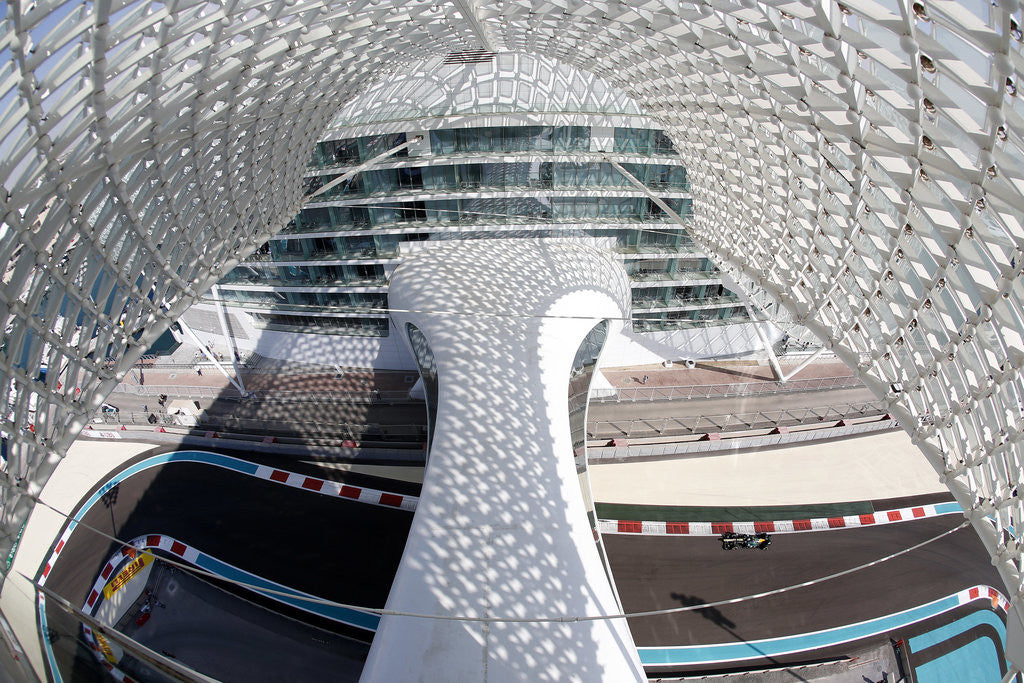 Detail of Riding high, Vitaly Petrov, Abu Dhabi by Steven Tee