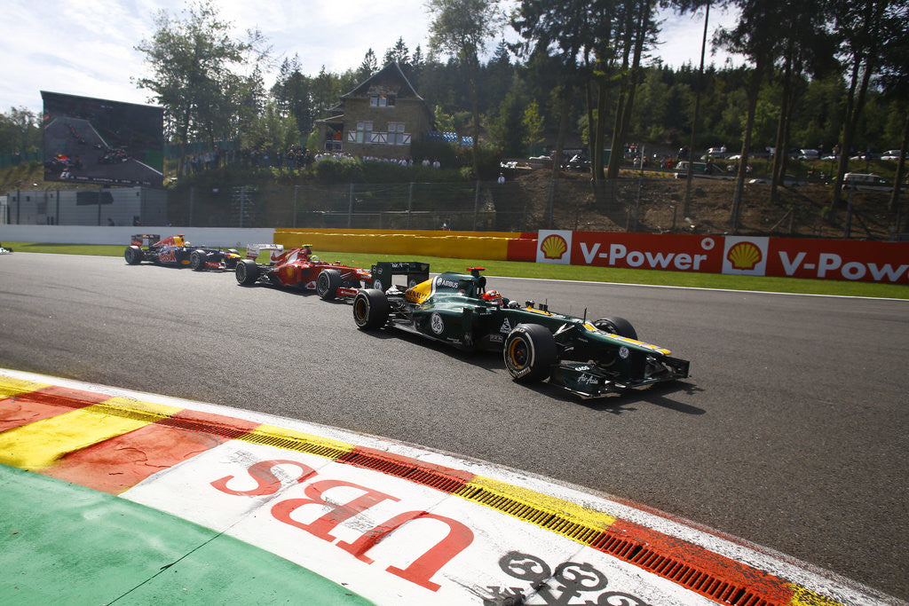 Detail of Lead the way, Heikki Kovalainen, Belgium by Steven Tee