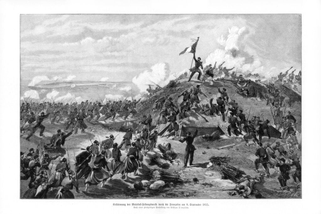 Detail of he Attack on the Malakoff by William Simpson