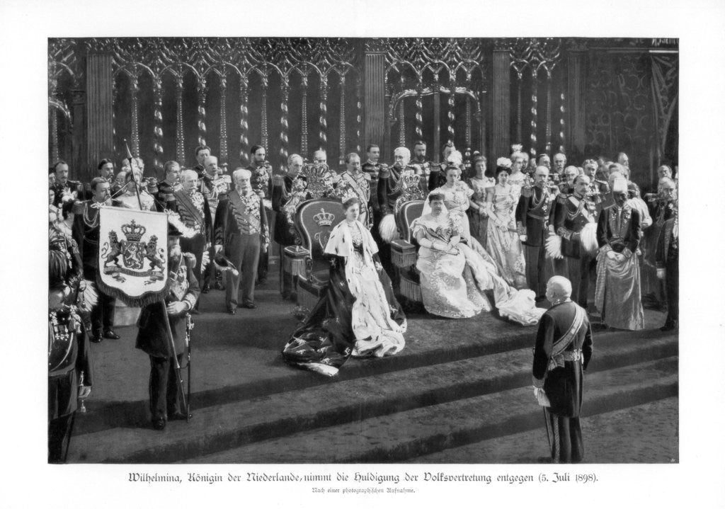 Detail of Wilhelmina of the Netherlands by Anonymous