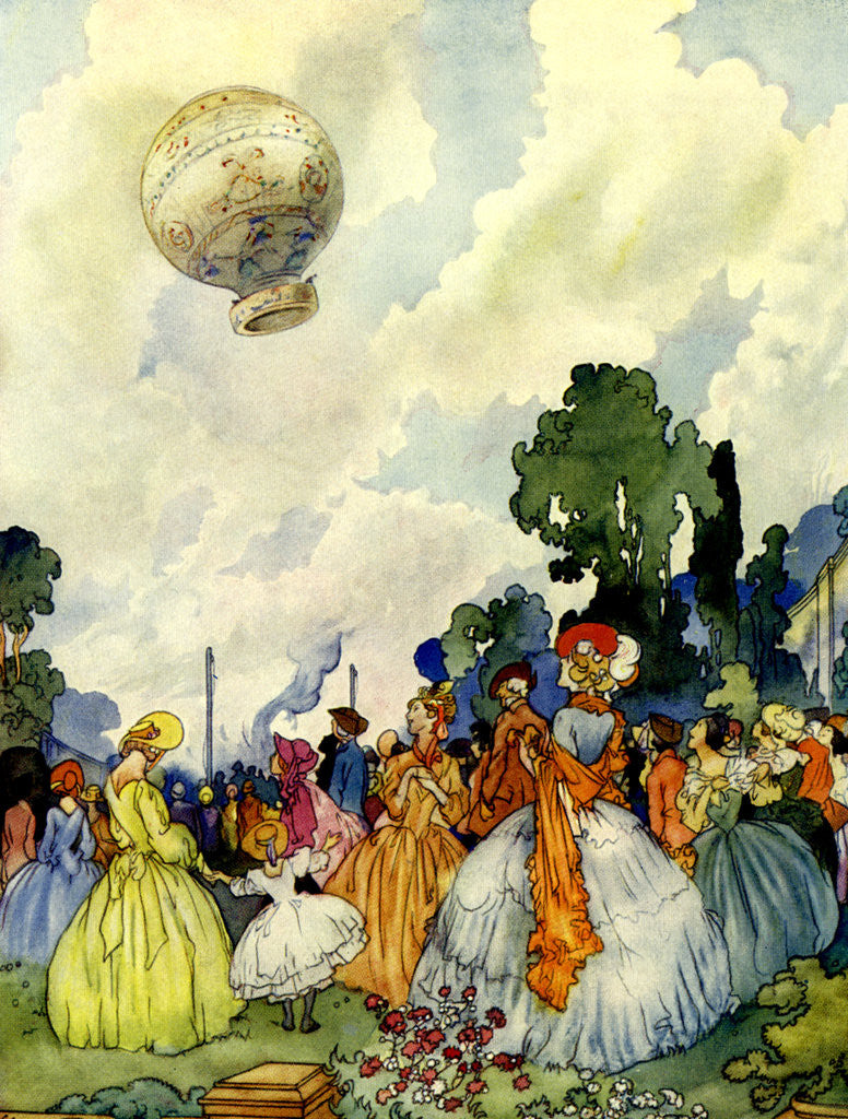 Detail of An early attempt at conquering the air by Anonymous