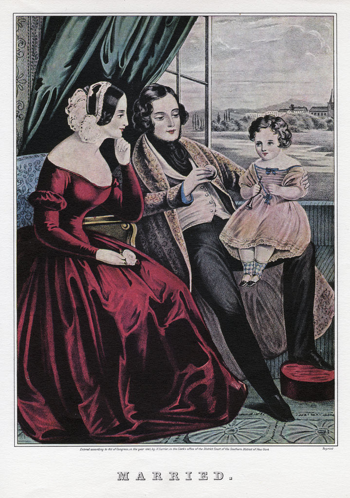 Detail of Married by Nathaniel Currier