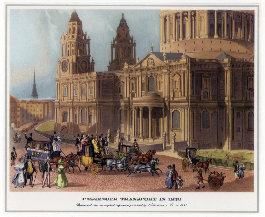 Detail of Passenger Transport in 1830 by Anonymous