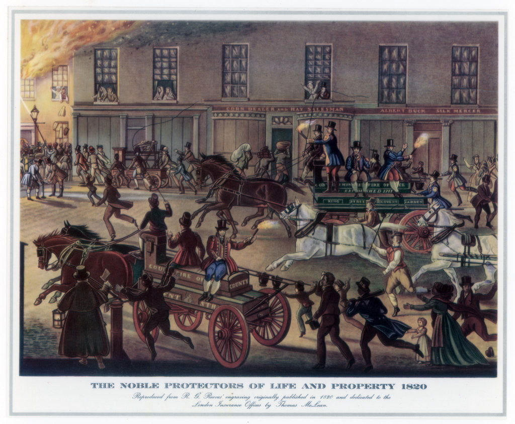 Detail of The Noble Protectors of Life and Property by R Reeves