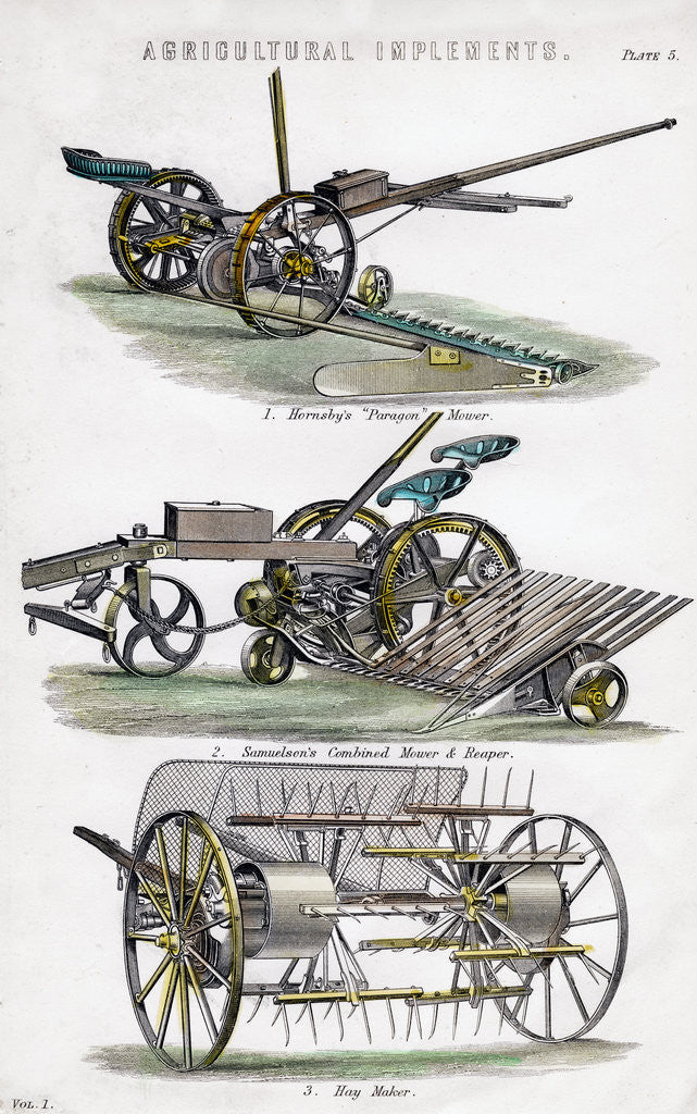 Detail of Agricultural implements by Anonymous