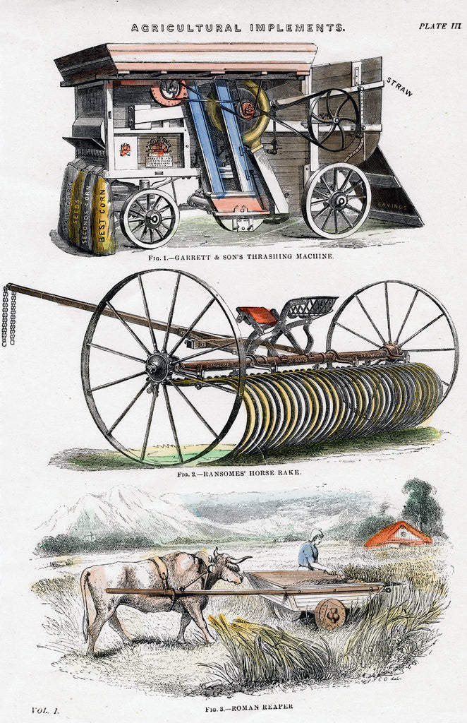 Detail of Agricultural implements by Anonymous