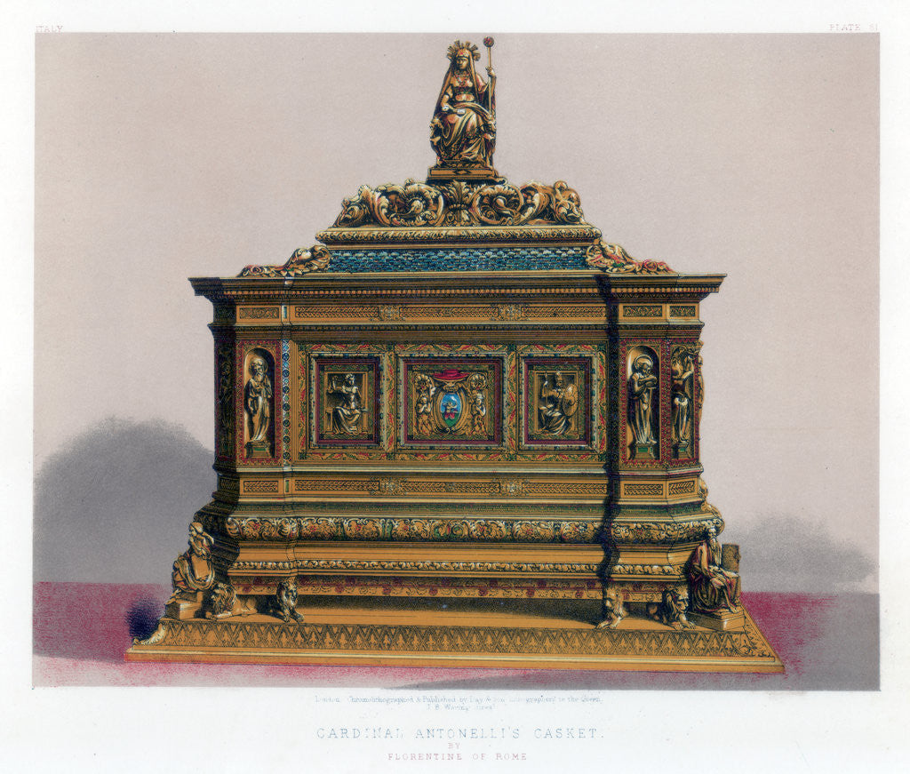 Detail of Cardinal Antonelli's Casket by John Burley Waring