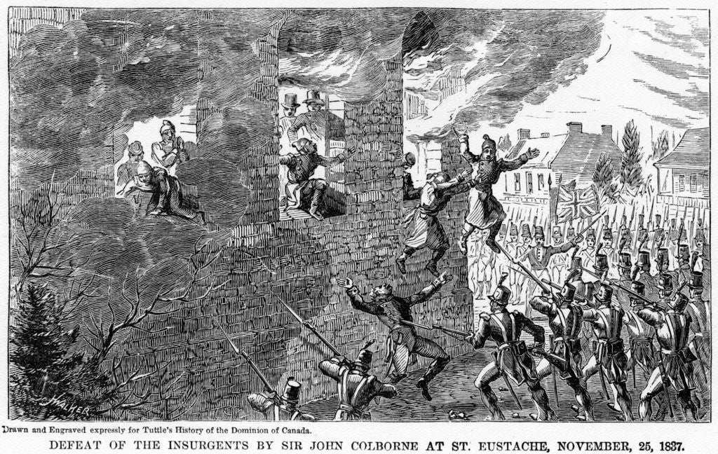 Detail of Defeat of the Insurgents by Sir John Colborne at St Eustache by Anonymous