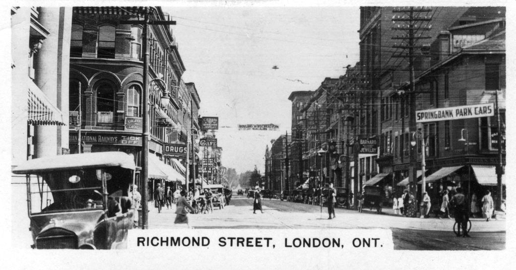 Detail of Richmond Street, London, Southwestern Ontario, Canada by Anonymous