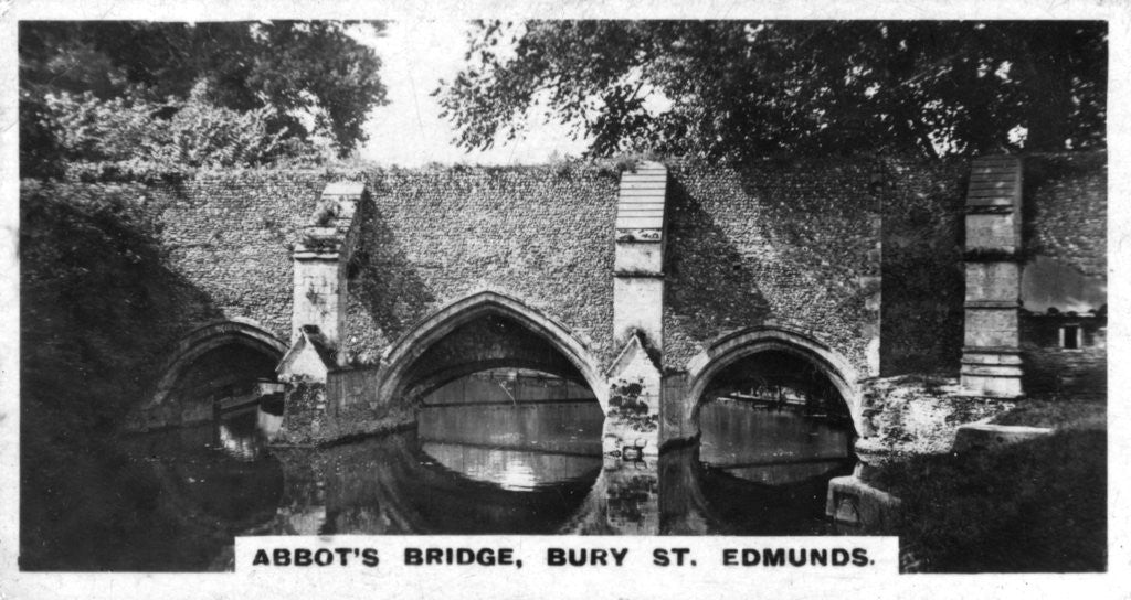 Detail of Abbot's Bridge, Bury St Edmunds, Suffolk by Anonymous