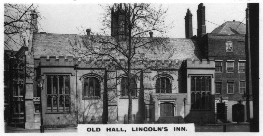 Detail of 'Old Hall, Lincoln's Inn', London by Anonymous