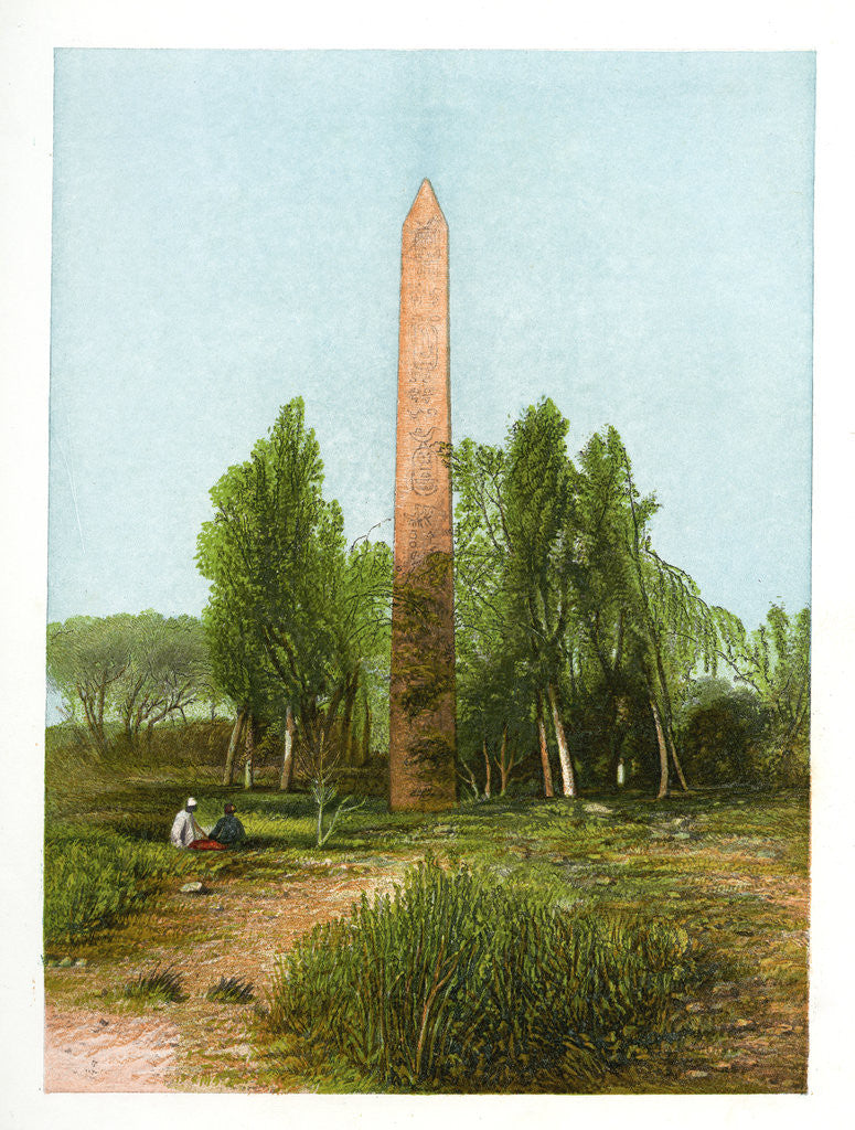 Detail of Obelisk at Heliopolis, Egypt by W Dickens
