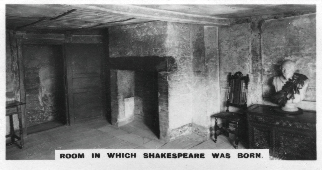 Detail of Room in which Shakespeare was born by Anonymous