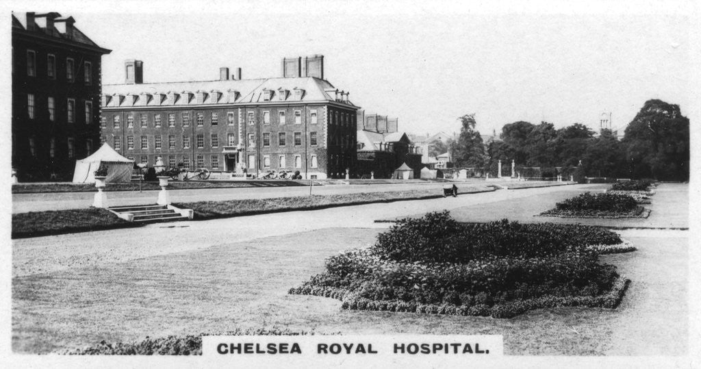 Detail of 'Chelsea Royal Hospital', London by Anonymous