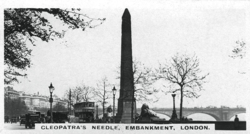 Detail of Cleopatra's Needle, Embankment, London by Anonymous
