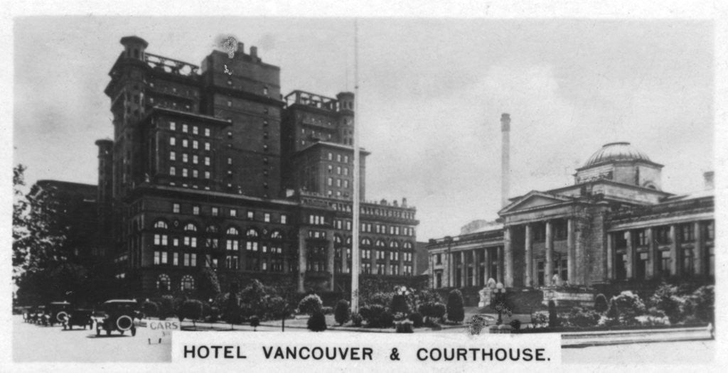 Detail of Hotel Vancouver and Courthouse, Canada by Anonymous