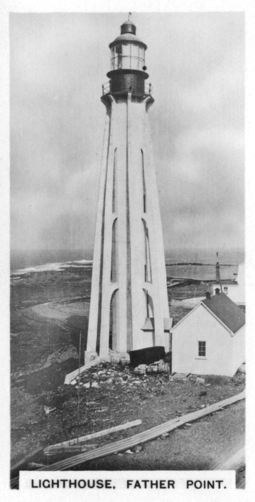 Detail of Lighthouse, Father Point, Quebec, Canada by Anonymous