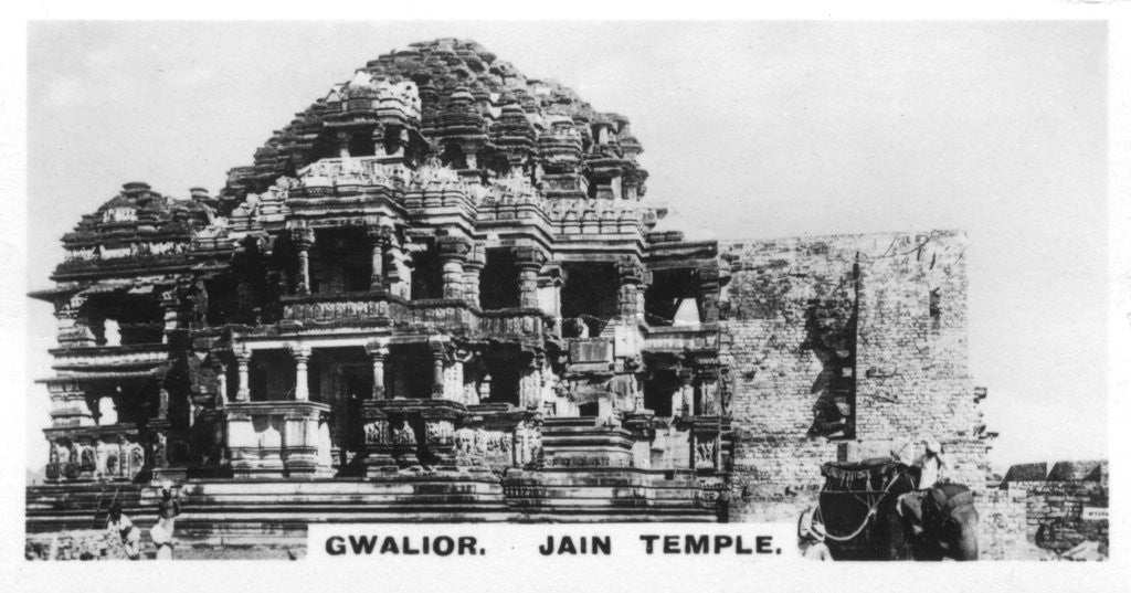 Detail of Jain temple, Gwalior, India by Anonymous
