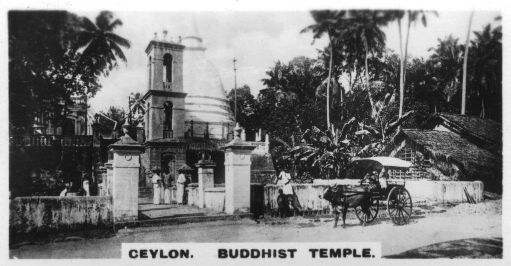 Detail of Buddhist Temple, Ceylon by Anonymous