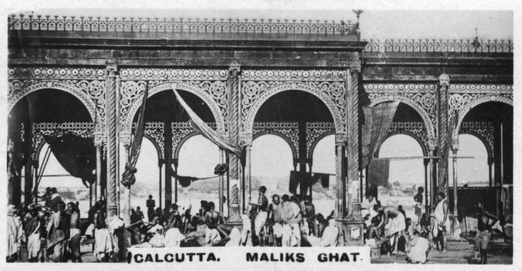 Detail of Maliks' Ghat, Calcutta, India by Anonymous