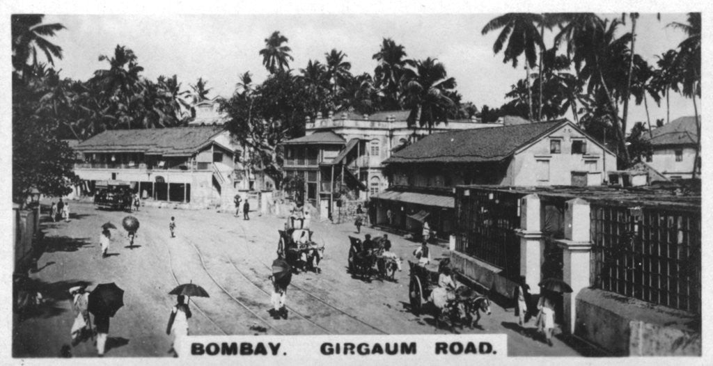 Detail of Girgaum Road, Bombay, India by Anonymous