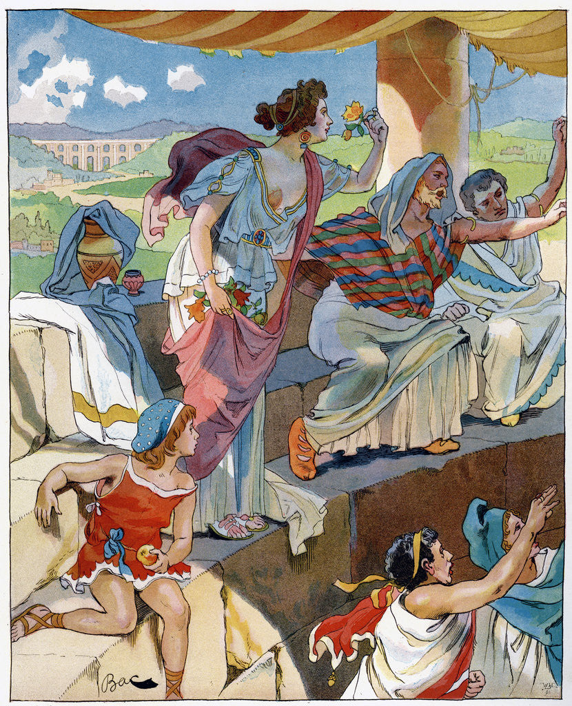 Detail of The Arenas of Lutetia by Ferdinand Sigismund Bac