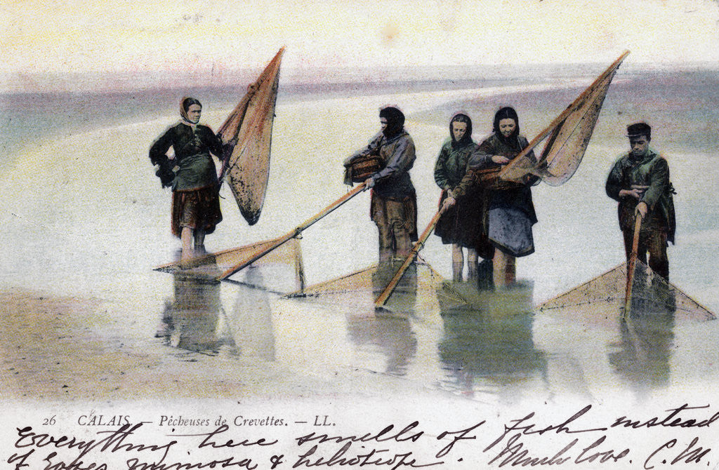 Detail of Women shrimp fishers, Calais by Anonymous