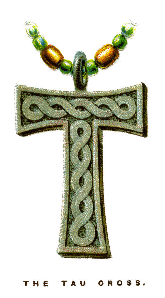 Detail of The Tau Cross by Anonymous