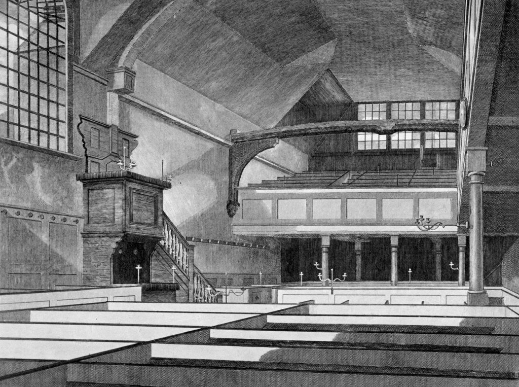 Interior view of the Church of St Bartholomew-the-Great, Smithfield, City of London by Thomas Dale